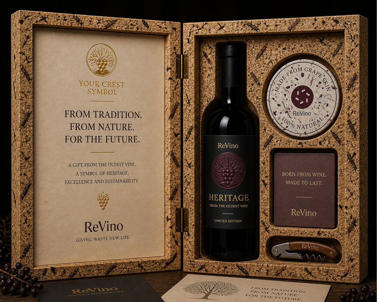 ReVino ceremonial gift box — heritage protocol edition